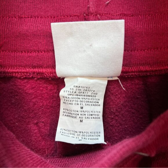 Champion Reverse Weave Jogger Sweatpants Unisex Medium Red Drawstring Fleece - Picture 4 of 10